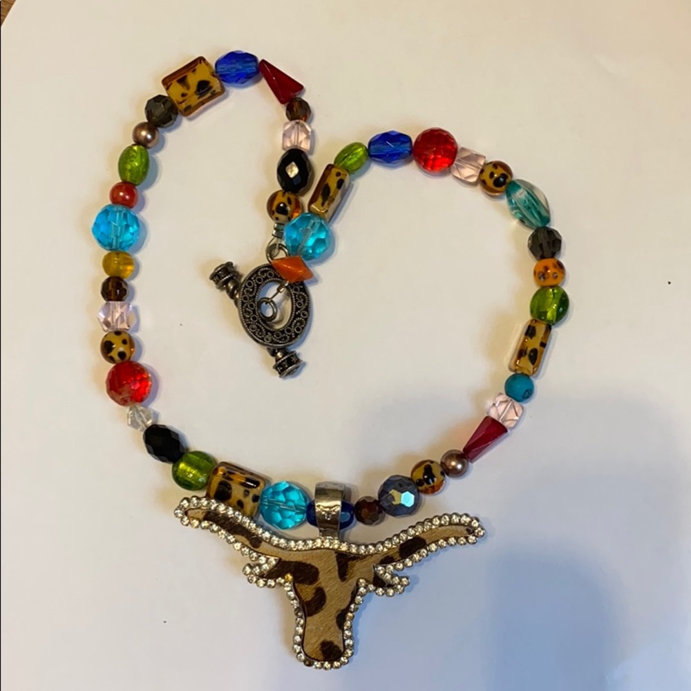 Longhorn necklace